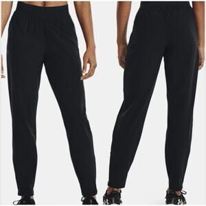 Under Armour Women’s Large OutRun The Storm Black Reflective Athletic Track Pant